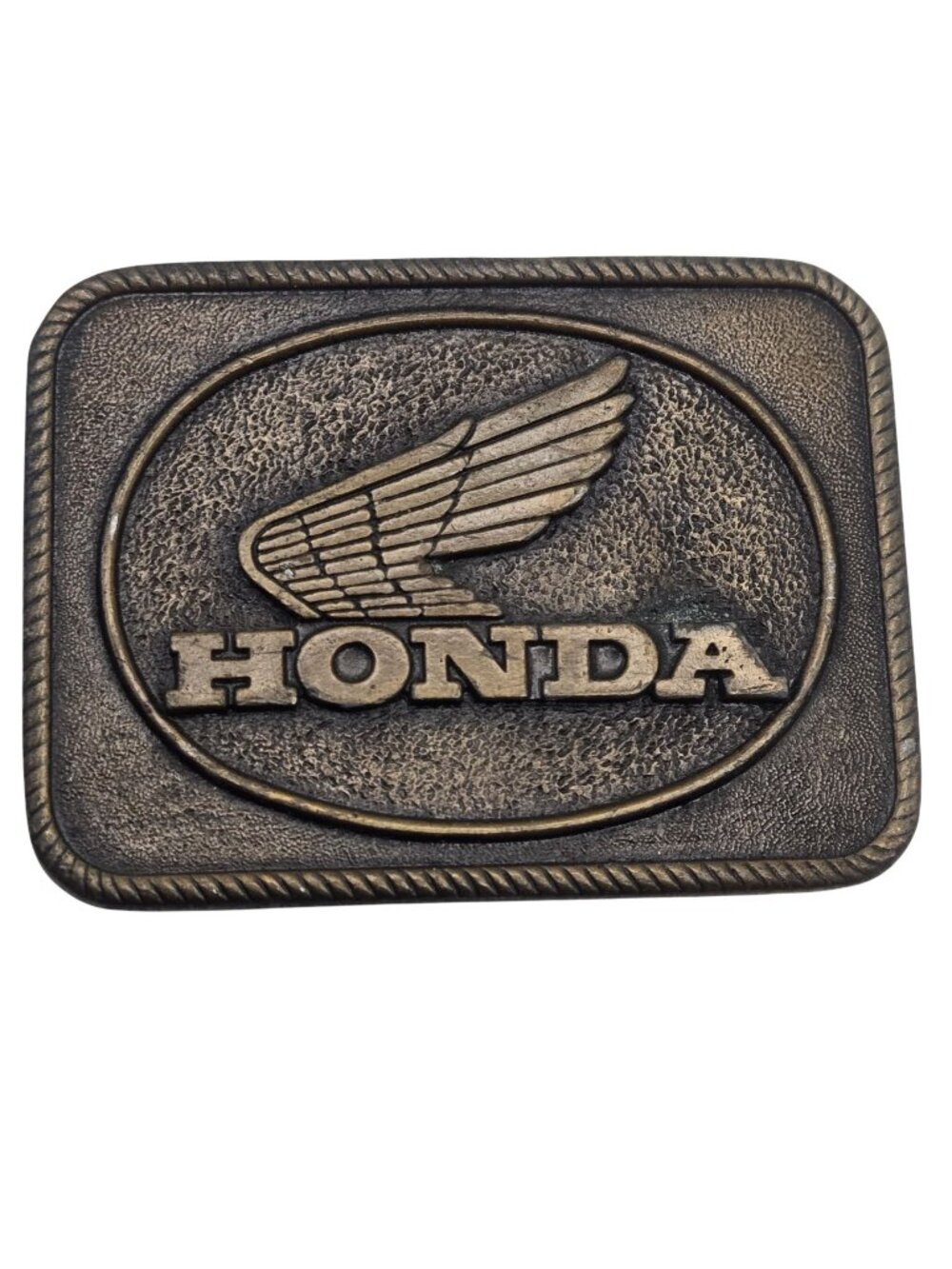 Honda Motorcycle Belt Buckle  Gold Wing Logo Vintage Bike Biker Cycle